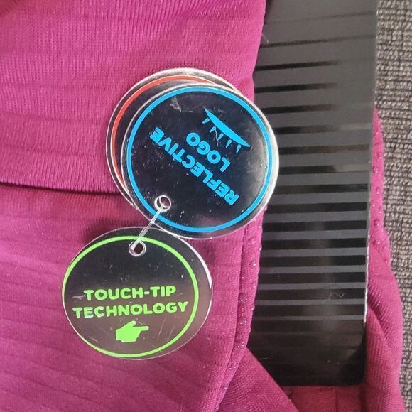 New Balance Women Pink Grid Fleece Touch -Tip Technology Gloves Size Lar… - Picture 5 of 15